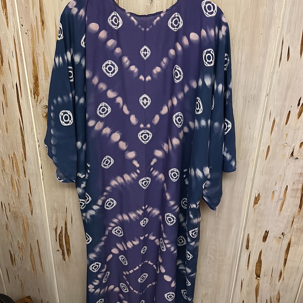 NWT Boutique Indigo Blue Moon Tie Dye Kimono - Picture 14 of 15